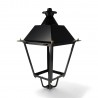 FAROL VILLA ACERO PINTADO HORNO NEGRO/ SIN CHAPA NI MODULO LED