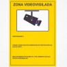 CARTEL A4 ZONA VIDEOVIGILANCIA CCTV