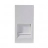 Modulo para conector rj45 blanco