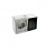 Base schuko+doble conmutador estanco