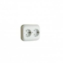 BASE DOBLE SCHUKO BLANCO 1...