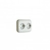 BASE DOBLE SCHUKO BLANCO 1 CAJILLO