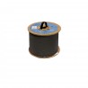 Cable LAN CAT6 U/UTP CU exterior UV-PE negro. Bobina de madera 305m para EK ROLLER