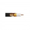 CABLE COAXIAL EXTERIOR 6,8MM CONDUCTOR CU 1,13MM. 96 HILOS. PE NEGRO. 100M
