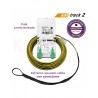Kit latiguillo dx a2 inc roseta + 2adp sc/apc safetrack cpr-dca marfil 40mt