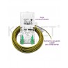 KIT PIGTAIL DX PLANO+ROSETA 2X SC/APC LSZH DCA 1000N INT/EXT 30MT