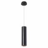 Colgante pipe 1 x gu10 max 50w negro mate.