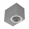 Aplique exterior heros 1xgu10 max.6w ip54 gris