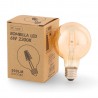 BOMBILLA LED FILAMENTO E27 G80 6W AMBAR 2300K