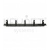 ORGANIZADOR CABLE 1U 5 ANILLAS METALICAS