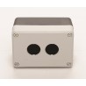 Caja de pulsadores. ip65. gris. 2 elemen