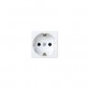 Base enchufe schuko con seguridad embornamiento rápido.