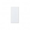 Placa ciega 22.5x45mm blanco nieve.