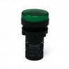 Indicador luminoso led plast.ø22mm.verde
