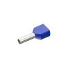 Puntera Twin. Sección 2x2,5 mm². Color azul