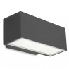 Aplique afrodita 10 x led 11.5w gris urb