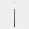 Columna lyon de 2.310 mm de altura con acabado gris oscuro y cabezal no incluido