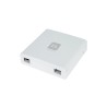 ROSETA TERMINAL FIBRA PARA ADAPTADORES SC/APC. ADAPTADORES NO INCLUIDOS. COMPATIBLE CON REGISTROS UN