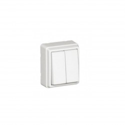 Doble interruptor blanco...