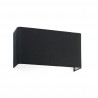 Cotton ng. hor. sq. 375x200x105 2xe27 lamp:2xe27 max 18w led drv: cuerpo metal/pantalla tela ip20 20