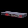 Switch 24 puertos + 2 SFP Uplink + 2 Uplink RJ45
22 Puertos Poe 30w + 2 Puertos Poe 60w Potencia total 300w