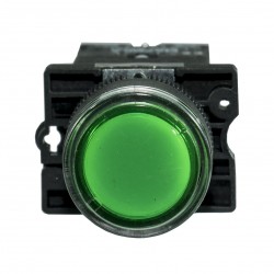 PULSADOR PLASTICO LUMINOSO CONEXION DIRECTA 220/240V 50/60HZ 1NC.