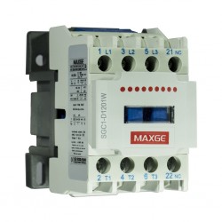 Contactor en corriente alterna sgc1d. 3 p (no) + 1no. 4kw - 9a (400vac/ac3). 24vac / 50-60hz