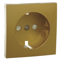 Tapa c/proteccion p/base schuko dorado 9