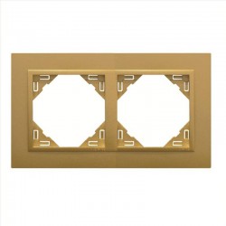 Marco doble dorado/dorado 90920 tuu