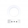 Downlight led 06w 480lm redondo 6000k blanco superficie