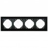 Marco cuadruple negro/negro 90940 trr