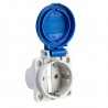 Base empotrar tipo schuko ip54 2p+t 16a 250v azul borne con tornillos