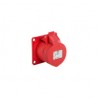 BASE EMPOTRAR RECTA IP44 3P+N+T 400V 16A 6H